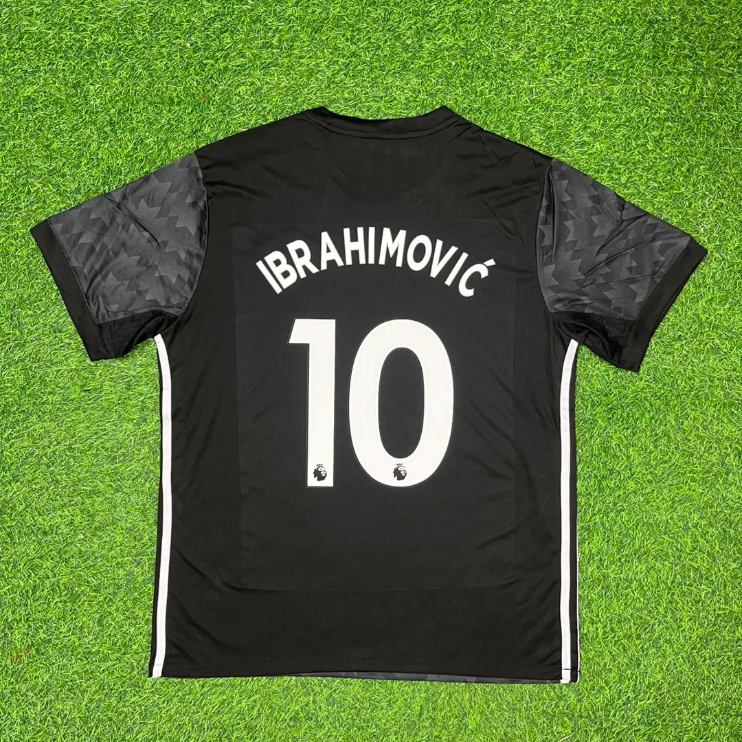 Zlatan Ibrahimovic Manchester United 2017-2018 Black Retro Football Jersey Kit