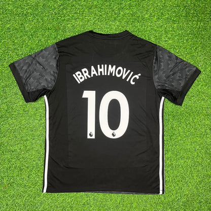 Zlatan Ibrahimovic Manchester United 2017-2018 Black Retro Football Jersey Kit