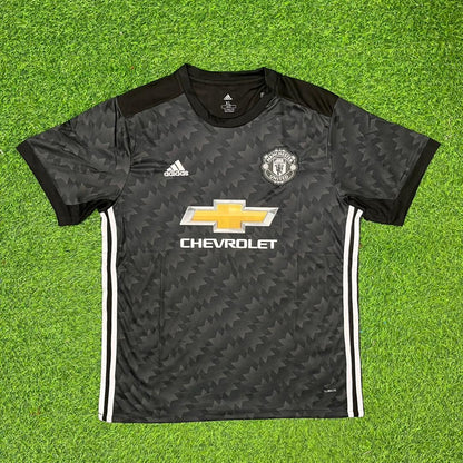 Anthony Martial Manchester United 2017-2018 Black Retro Football Jersey Kit