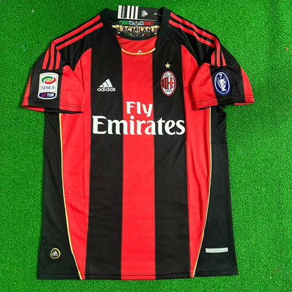 Zlatan Ibrahimovic Milan 2010 2011 Retro Football Jersey Kit