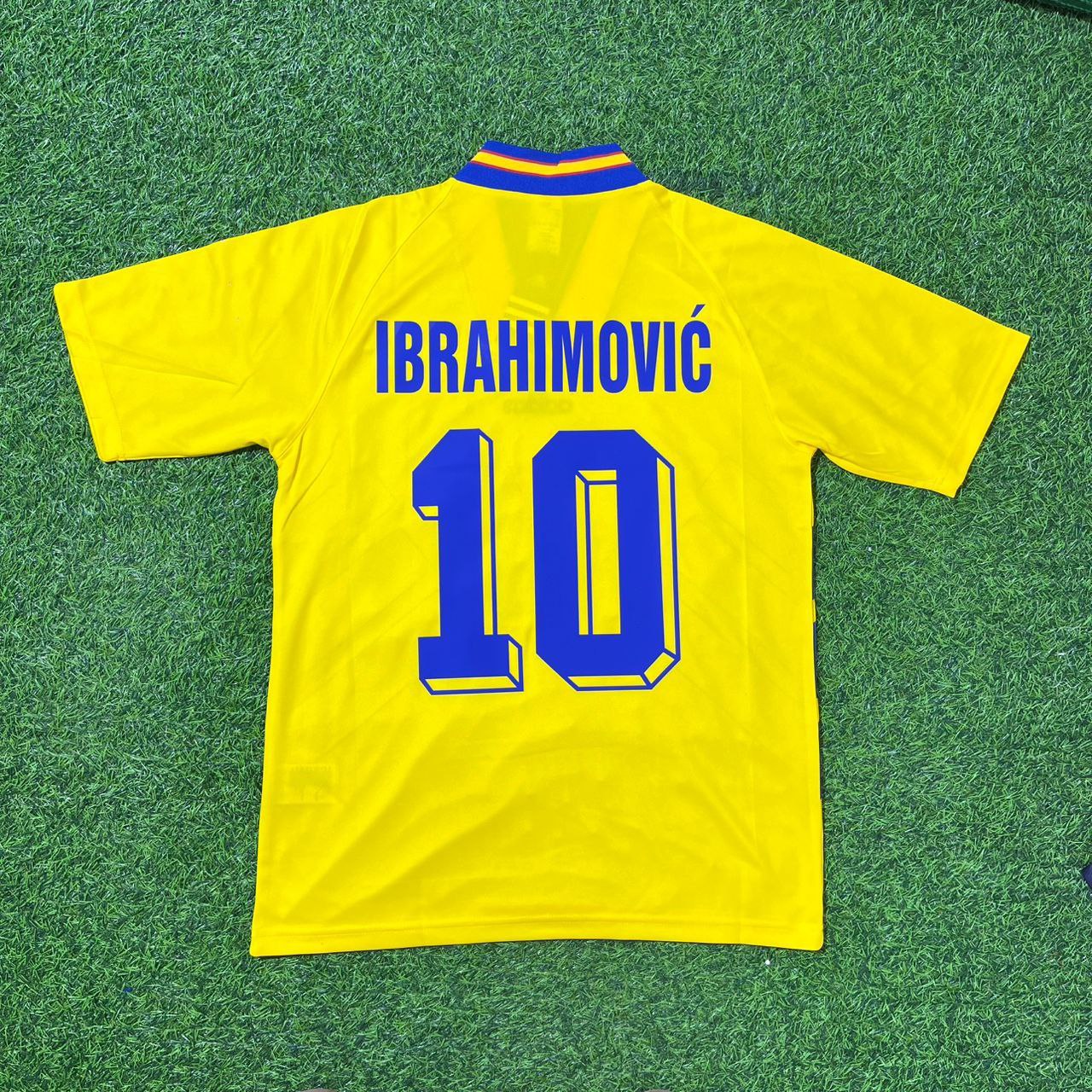 Zlatan Ibrahimovic Sweden Retro Football Jersey Collection