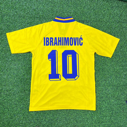 Zlatan Ibrahimovic Sweden Retro Football Jersey Collection