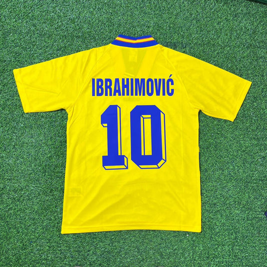 Zlatan Ibrahimovic Sweden Retro Football Jersey Collection