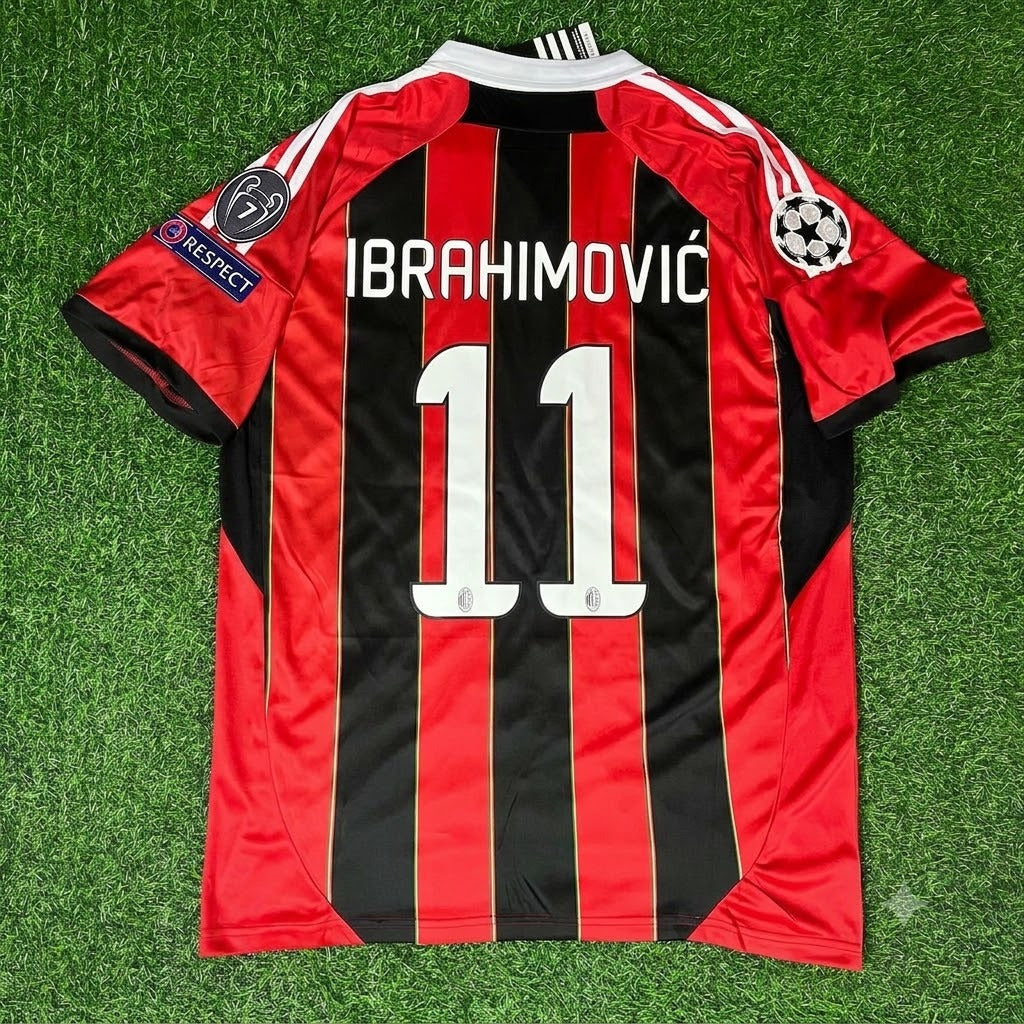 Zlatan Ibrahimovic AC Milan Home Retro Football Jersey Kit