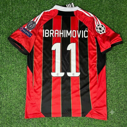 Zlatan Ibrahimovic AC Milan Home Retro Football Jersey Kit