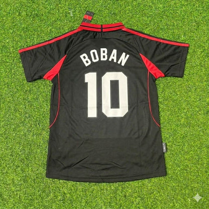 Zvonimir Boban #10 AC Milan 2000-2001 Away Retro Football Jersey Kit