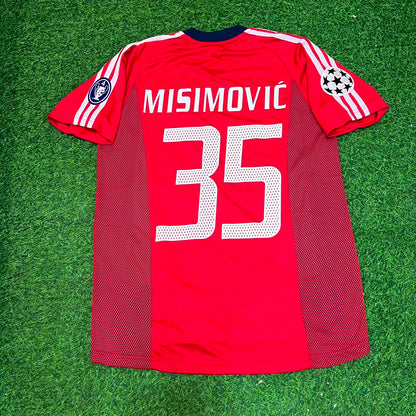 Zvjezdan Misimovic Bayern München 2002/2003 Season Home Red Retro Football Jersey