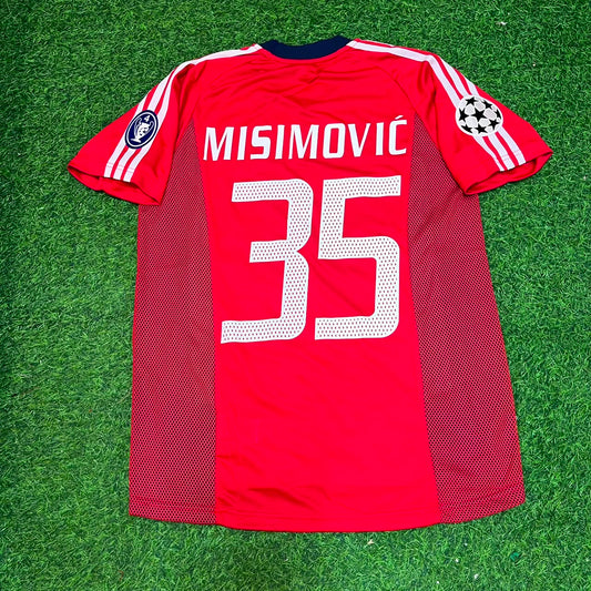 Zvjezdan Misimovic Bayern München 2002/2003 Season Home Red Retro Football Jersey